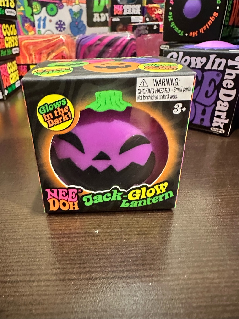 NeeDoh Jack-Glow Lantern Kids Toy - Purple Glow